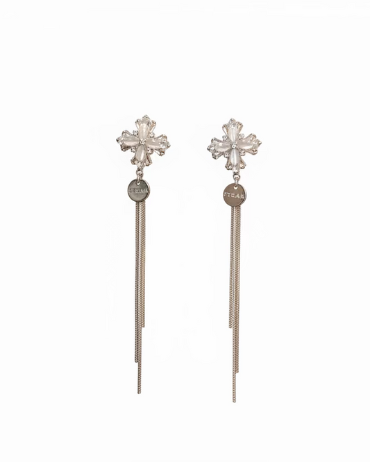 Cateye cross elegant dangle #04981