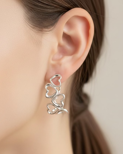 Multi heart C hoop #04582